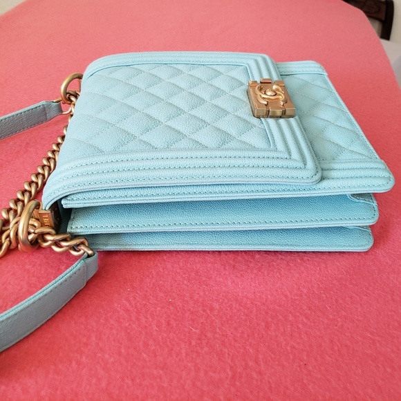 Chanel boy caviar north south blue bag - Picture 5 of 16